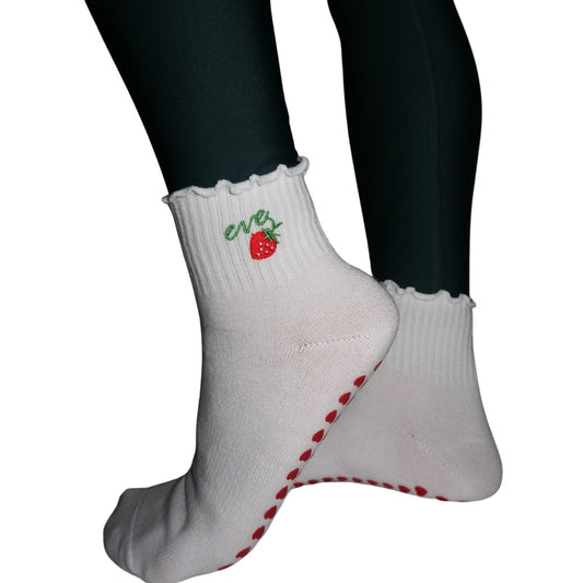 Eve Strawberry Grip Socks