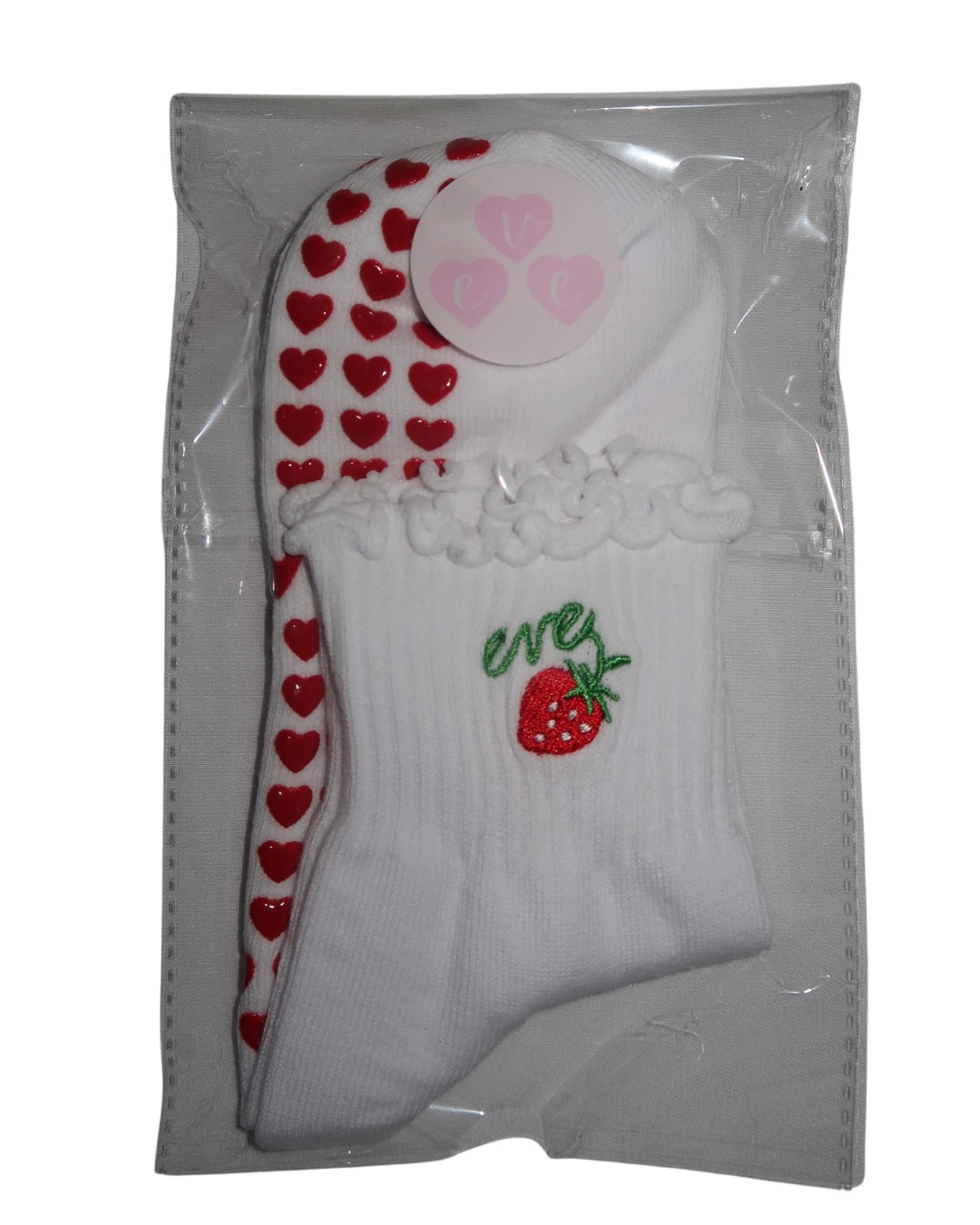 Eve Strawberry Grip Socks